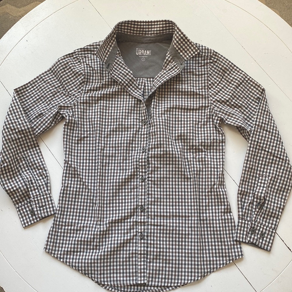 Gingham Dress Shirt. Size: Small